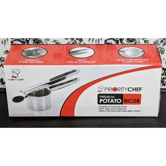 NWT Priority Chef Premium Potato Ricer Large 15oz Heavy Duty Stainless Steel - Picture 2 of 8